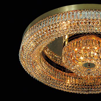   Saturn mennyezeti lámpa, modern-kristály, ORION-MOLECZ DLU 2347/11/85 gold    (11xE14)