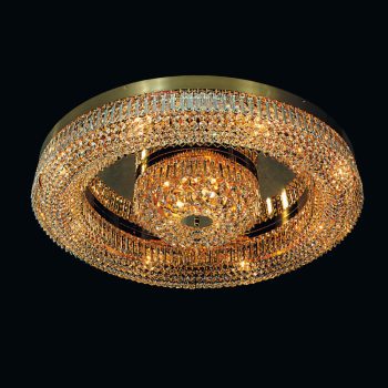   Saturn mennyezeti lámpa, modern-kristály, ORION-MOLECZ DLU 2347/11/85 chrom   (11xE14)