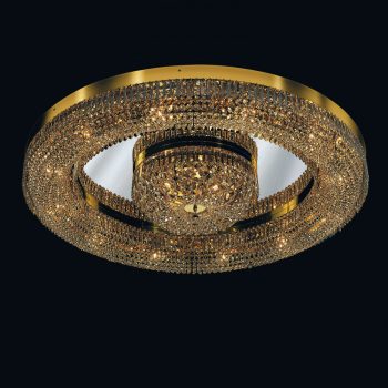   Saturn mennyezeti lámpa, modern-kristály, ORION-MOLECZ DLU 2347/15/120 gold   (15xE14)