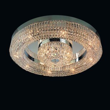   Saturn mennyezeti lámpa, modern-kristály, ORION-MOLECZ DLU 2347/15/120 chrom  (15xE14)