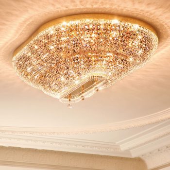   Sheraton mennyezeti lámpa, klasszikus-kristály, ORION-MOLECZ DLU 2388/20/120x90 gold  (20xE27)