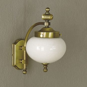   Wiener Nostalgie fali lámpa, klasszikus, ORION-MOLECZ WA 2-470/1 Pat abw./328 opal glänzend