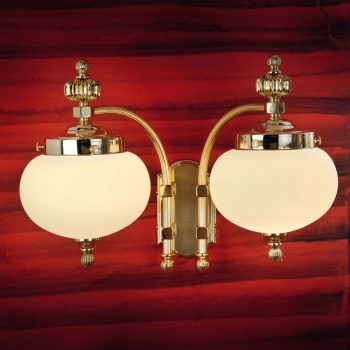   Wiener Nostalgie fali lámpa, klasszikus, ORION-MOLECZ WA 2-470/2 MS abw./328 champ matt