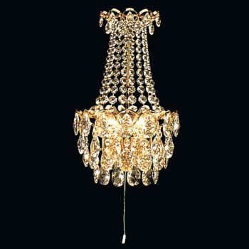   Klassisch fali lámpa, klasszikus-kristály, ORION-MOLECZ WA 2-520/2 gold/Spectra  (2xE14)