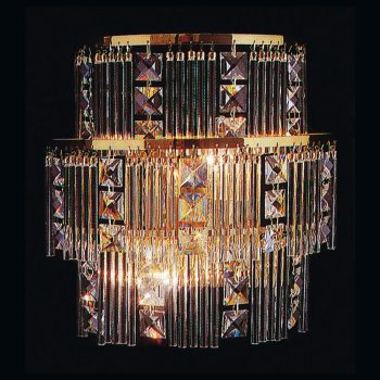   Klassisch fali lámpa, klasszikus-kristály, ORION-MOLECZ WA 2-638/2 gold        (2xE14)