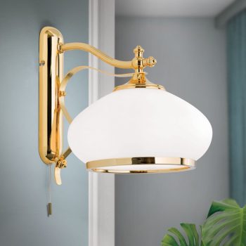   Empire fali lámpa, klasszikus, ORION-MOLECZ WA 2-720/1 gold/385 opal-gold