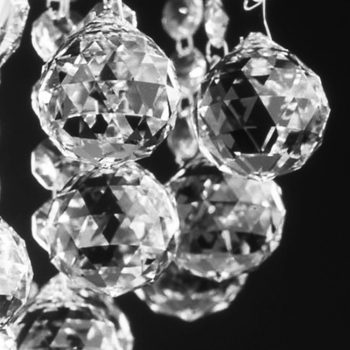   Klassisch fali lámpa, klasszikus-kristály, ORION-MOLECZ WA 2-843/2 chrom/klar  (2xE14)