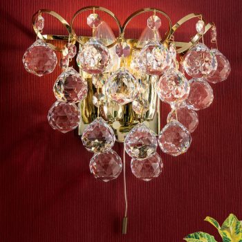   Klassisch fali lámpa, klasszikus-kristály, ORION-MOLECZ WA 2-1325/2 gold