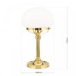 Wiener Nostalgie asztali lámpa, klasszikus, ORION-MOLECZ LA 4-477 MS/330 opal matt