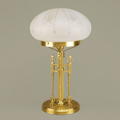 Budapest asztali lámpa, szecessziós, ORION-MOLECZ LA 4-734 bronze/348 klar-matt