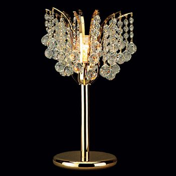   Klassisch asztali lámpa, klasszikus-kristály, ORION-MOLECZ LA 4-914/1 gold        (1xE27)