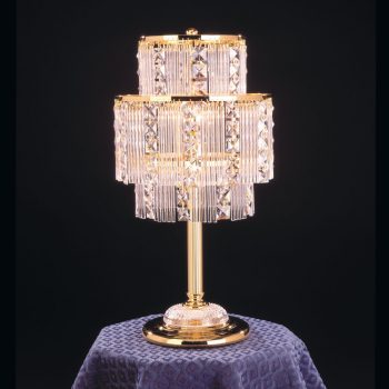   Klassisch asztali lámpa, klasszikus-kristály, ORION-MOLECZ LA 4-2282/1/25 gold    (1xE27)