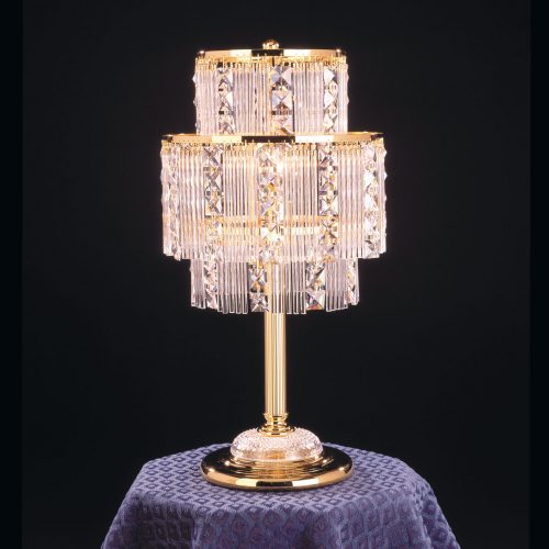 Klassisch asztali lámpa, klasszikus-kristály, ORION-MOLECZ LA 4-2282/1/25 gold    (1xE27)