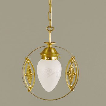   Budapest függőlámpa, szecessziós, ORION-MOLECZ HL 6-1247 bronze/376 klar-matt