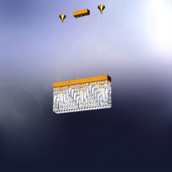   RING függőlámpa, modern-kristály, ORION-MOLECZ HL 6-1609/3/50 gold    (3xE14)