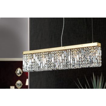   RING függőlámpa, modern-kristály, ORION-MOLECZ HL 6-1609/5/90 gold    (5xE14)