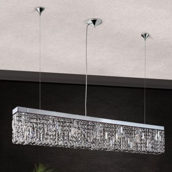   RING függőlámpa, modern-kristály, ORION-MOLECZ HL 6-1609/7/130 chrom  (7xE14)