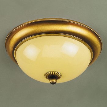   Wiener Nostalgie mennyezeti lámpa, klasszikus, ORION-MOLECZ DL 7-085/26 Patina/champ glänzend (2xE14