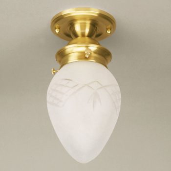   Budapest mennyezeti lámpa, szecessziós, ORION-MOLECZ DL 7-142 bronze/376 klar-matt