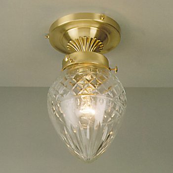   Budapest mennyezeti lámpa, szecessziós, ORION-MOLECZ DL 7-260 bronze/411 klar-Schliff