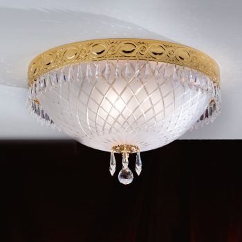   Empire Crystal mennyezeti lámpa, klasszikus-kristály, ORION-MOLECZ DL 7-489/3/39 gold     (3xE14)