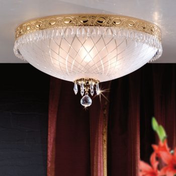   Empire Crystal mennyezeti lámpa, klasszikus-kristály, ORION-MOLECZ DL 7-489/6/45 gold     (6xE14)