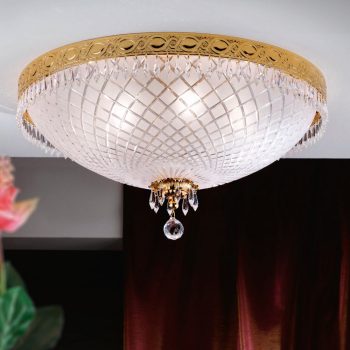   Empire Crystal mennyezeti lámpa, klasszikus-kristály, ORION-MOLECZ DL 7-489/8/61 gold     (8xE27)