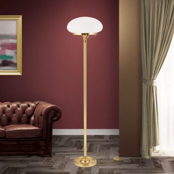   Wiener Nostalgie állólámpa, klasszikus, ORION-MOLECZ Stl 12-801/3+1 MS/328 opal matt