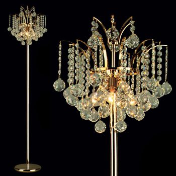   Klassisch állólámpa, klasszikus-kristály, ORION-MOLECZ Stl 12-997/3 gold      (3xE14)